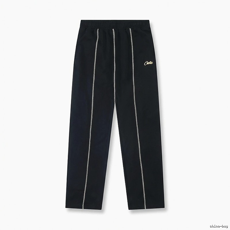 Corteiz minimalist style black trousers
