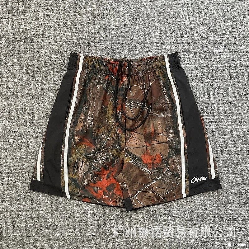 Corteiz Street Style Maple Camouflage Casual Shorts