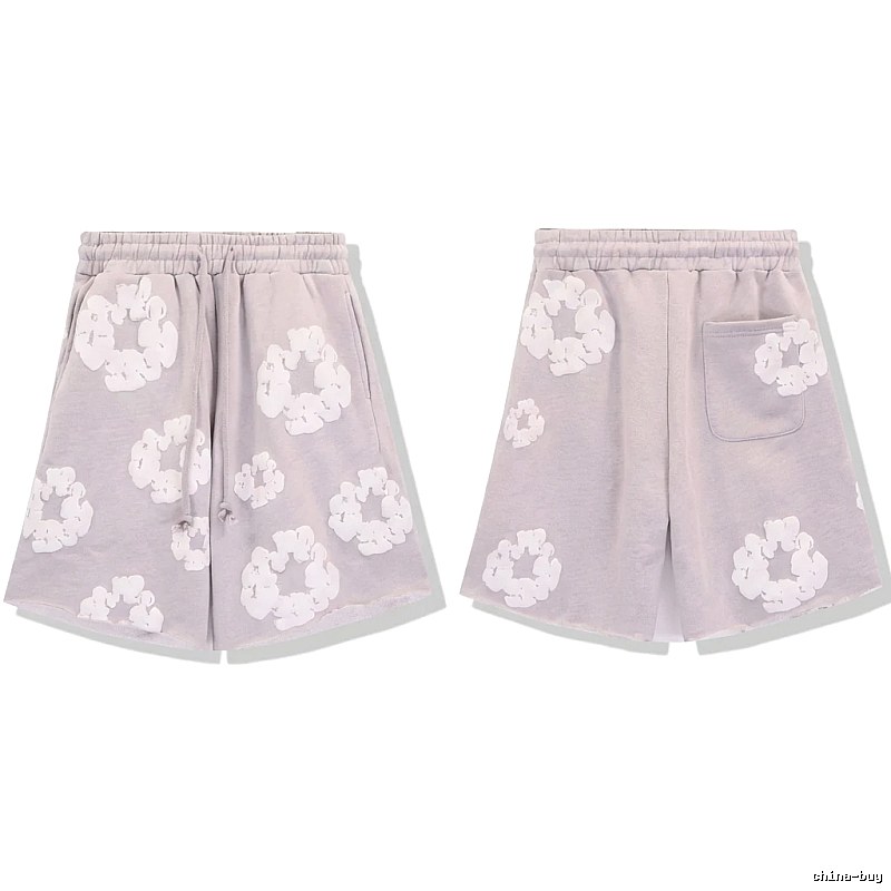 DENIM TEARS Printed Retro Style Shorts