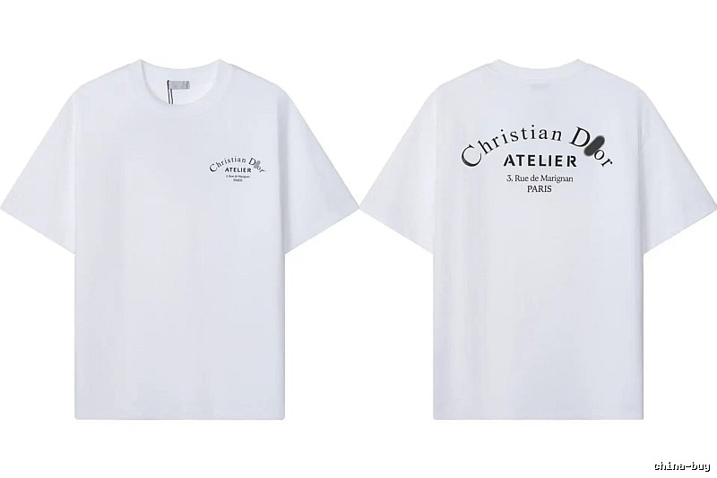 Dior Atelier Minimalist Style White T-Shirt