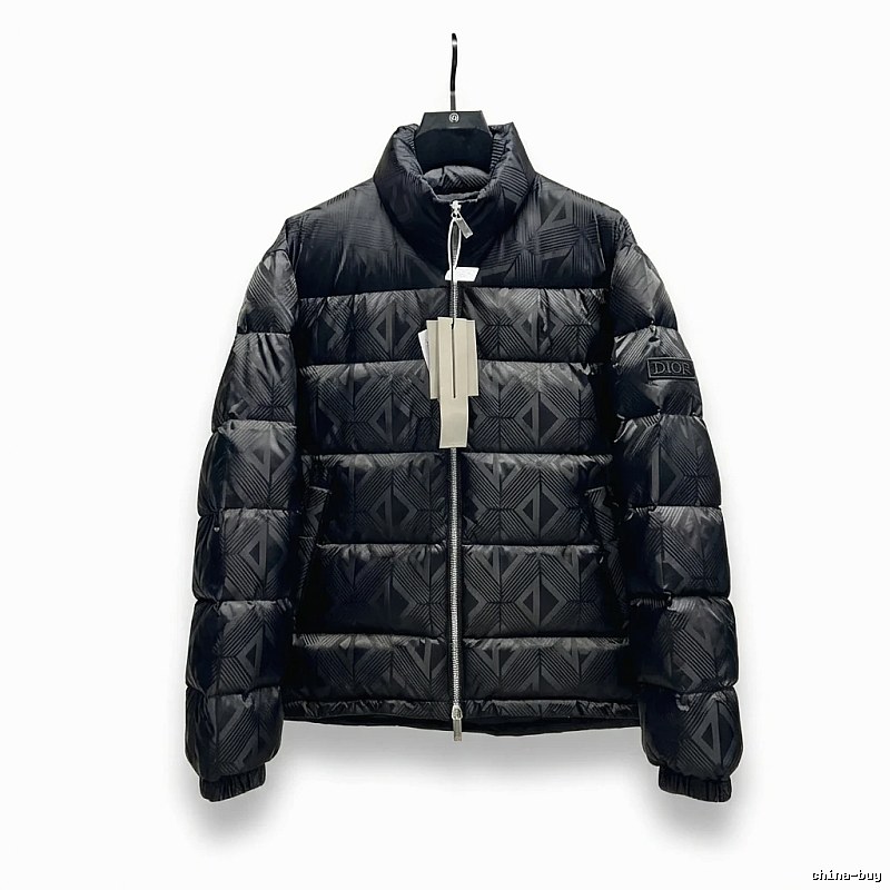 Dior diamond - checkered black down jacket