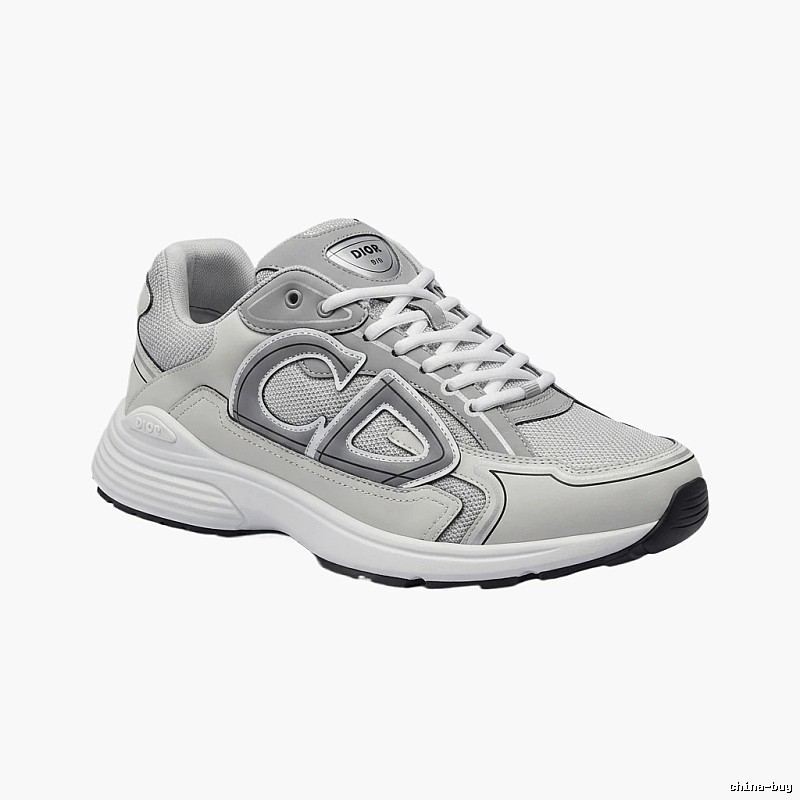 Dior retro-style gray and white sports shoes