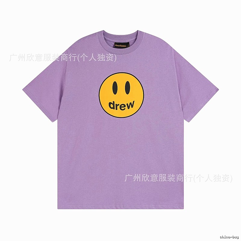 DREW Smile Street Style Purple Short Sleeve T-shirt