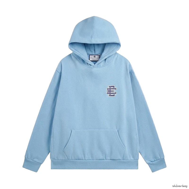 Eric Emanuel Classic Simple Style Blue Hoodie