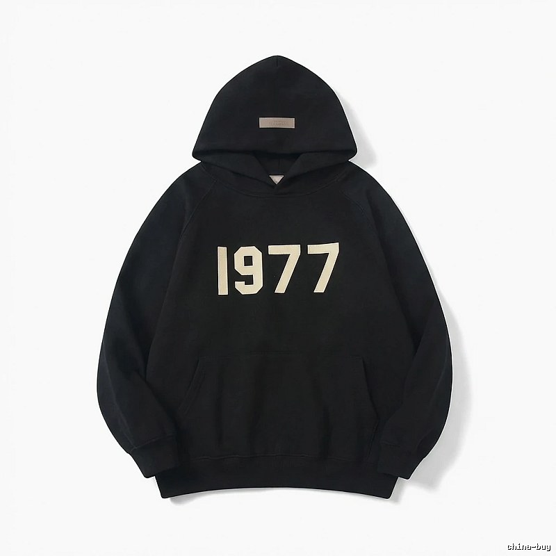 ESSENTIALS 1977 Series Black Sweatshirt