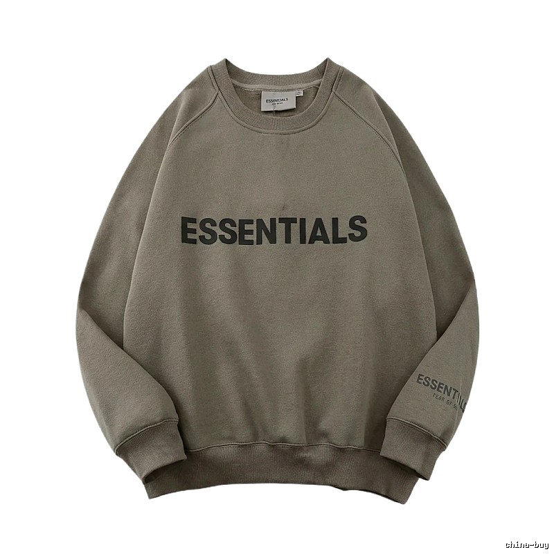 ESSENTIALS Basic Gray Sweatshirt