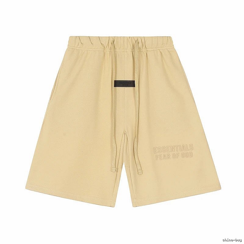 ESSENTIALS minimalist khaki shorts