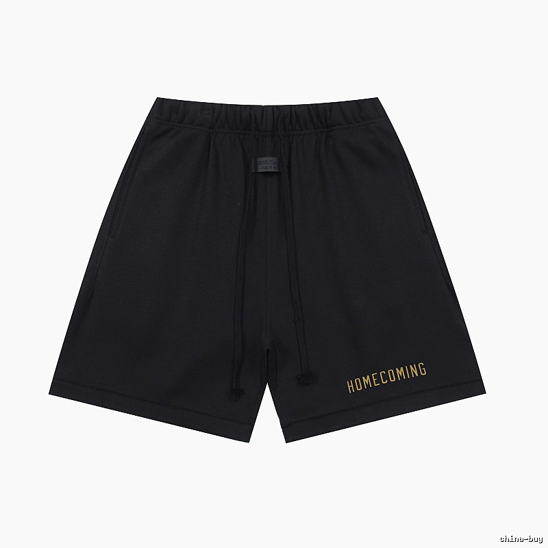 ESSENTIALS minimalist style black shorts