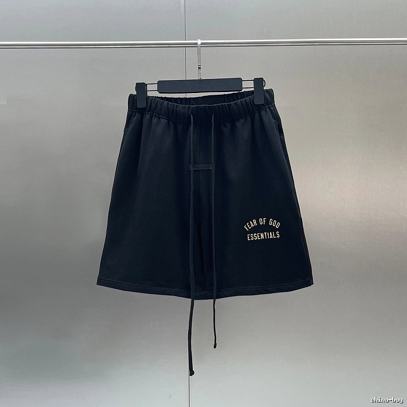 ESSENTIALS minimalist style black shorts