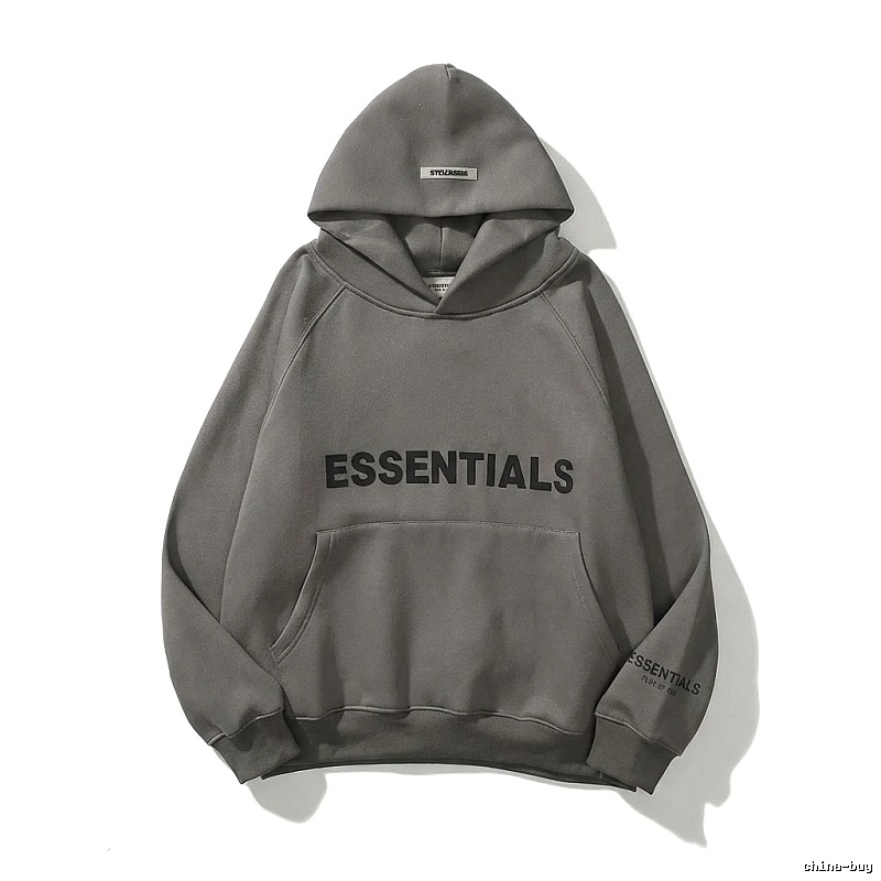 ESSENTIALS minimalist style grey sweatshirt