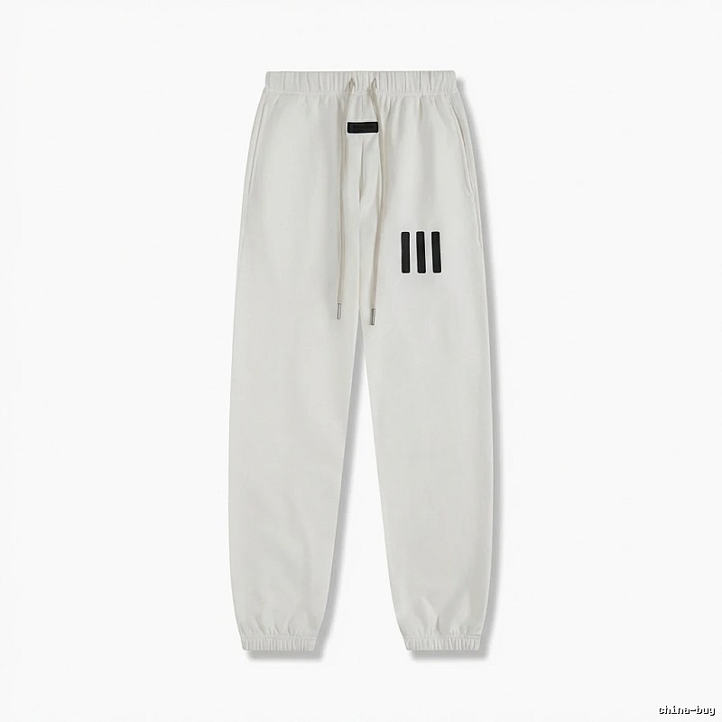 ESSENTIALS minimalist style white sweatpants