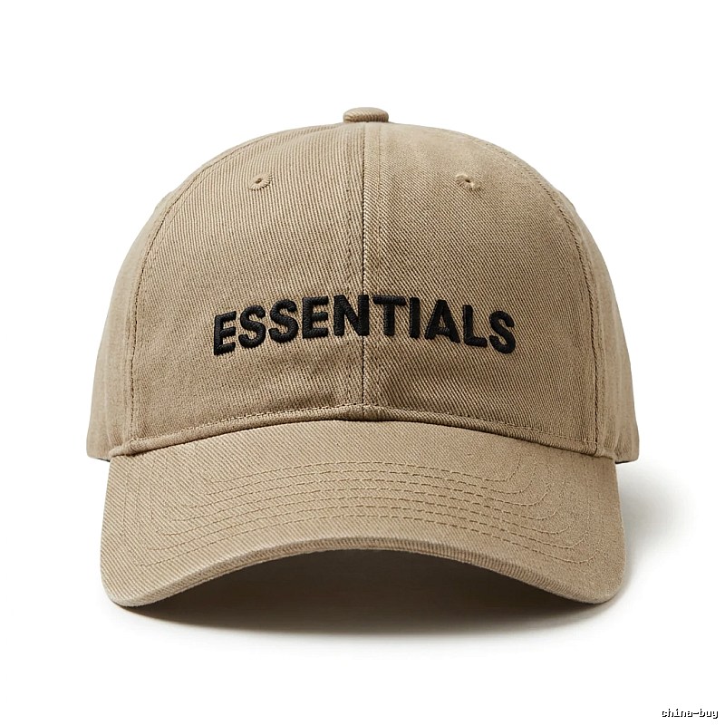 ESSENTIALS Simple Style Khaki Hat