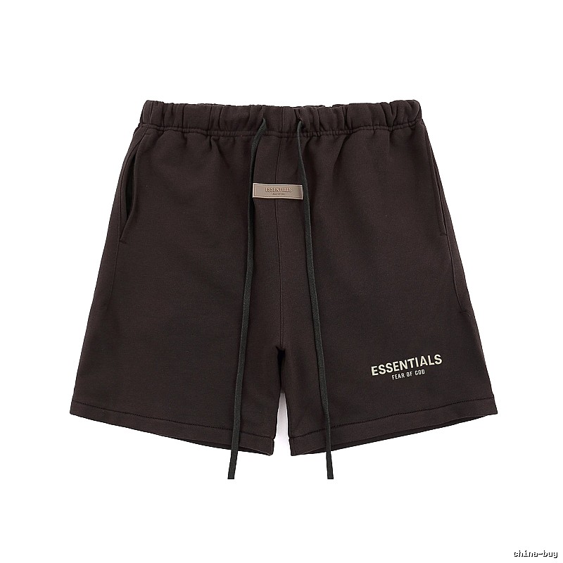 Essentials trendy brand dark coffee shorts