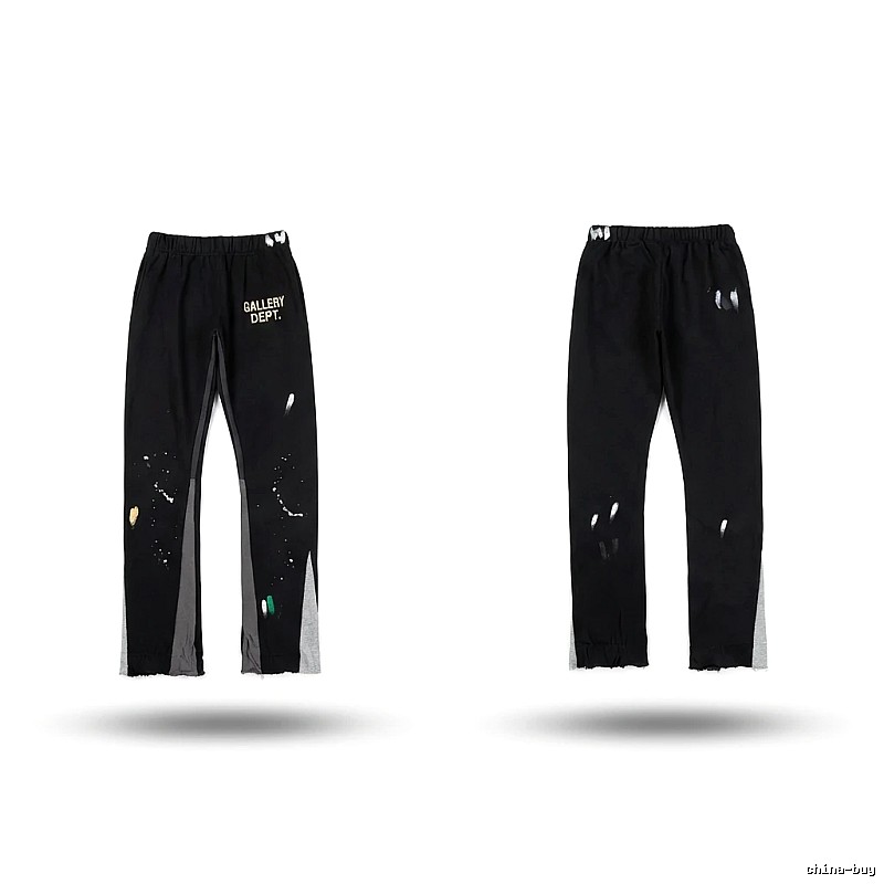 Gallery Dept Graffiti Street Style Black Pants