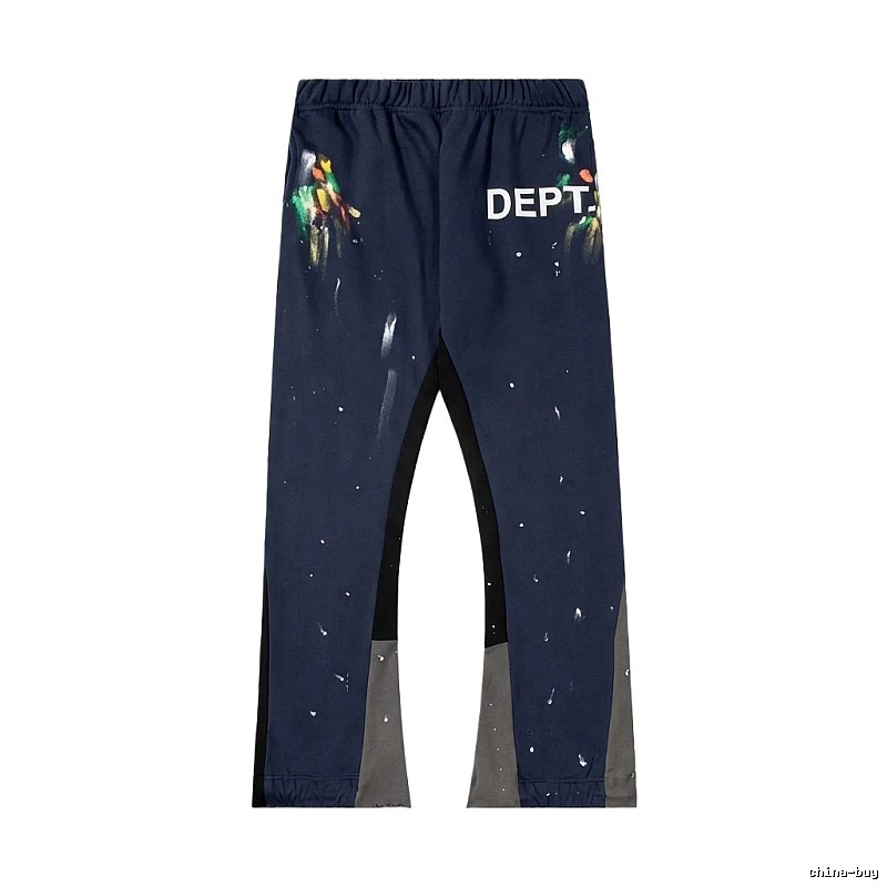 Gallery Dept graffiti-style navy blue pants