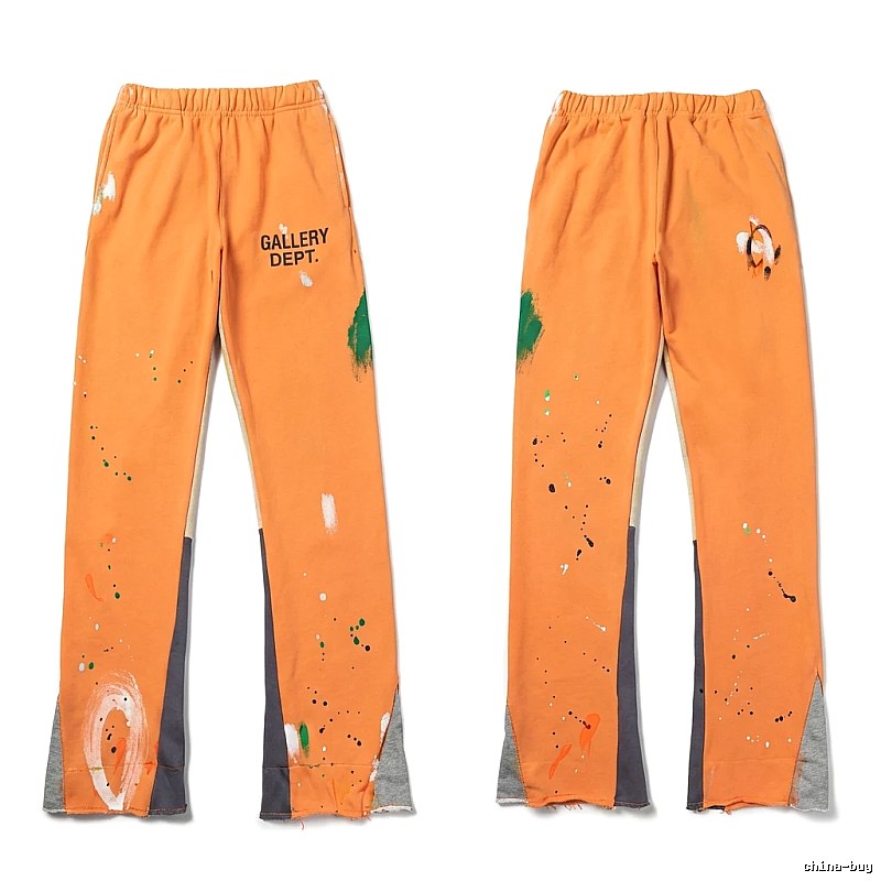Gallery Dept Graffiti Style Orange Pants