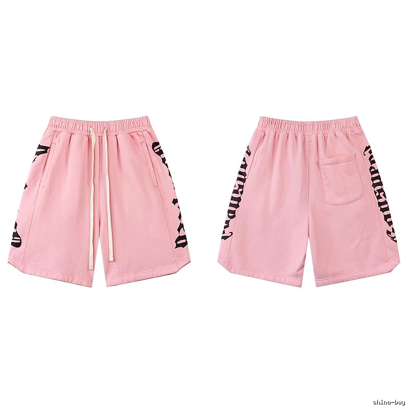 Godspeed Gothic Print Street Style Pink Shorts