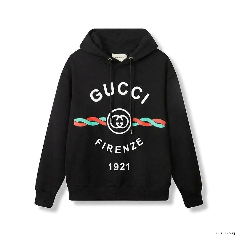 Gucci retro-style black hoodie