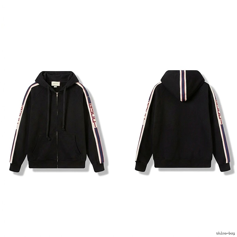 Gucci striped fashionable black sweatshirt