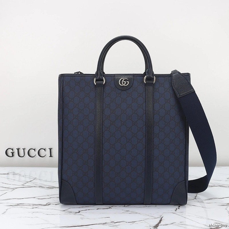 Gucci Tote bag Navy GG Canvas Top