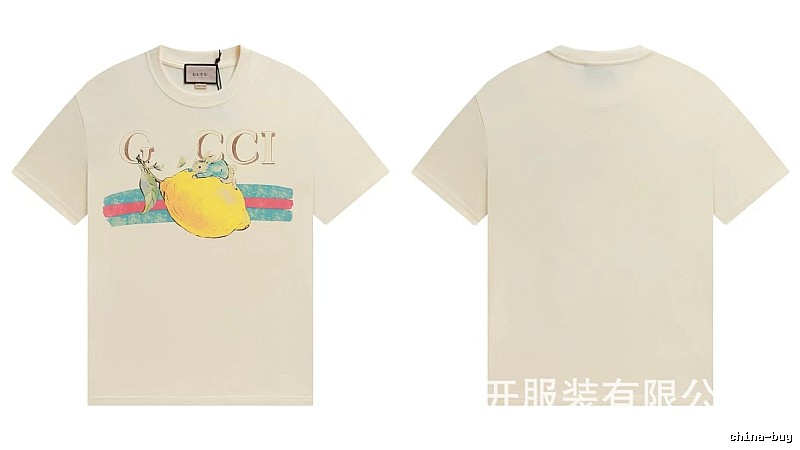 Gucci Vintage-style Off-white Lemon Print T-Shirt