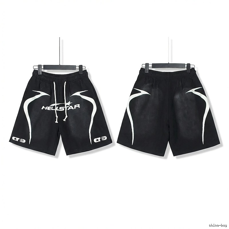 Hellstar dark style black shorts