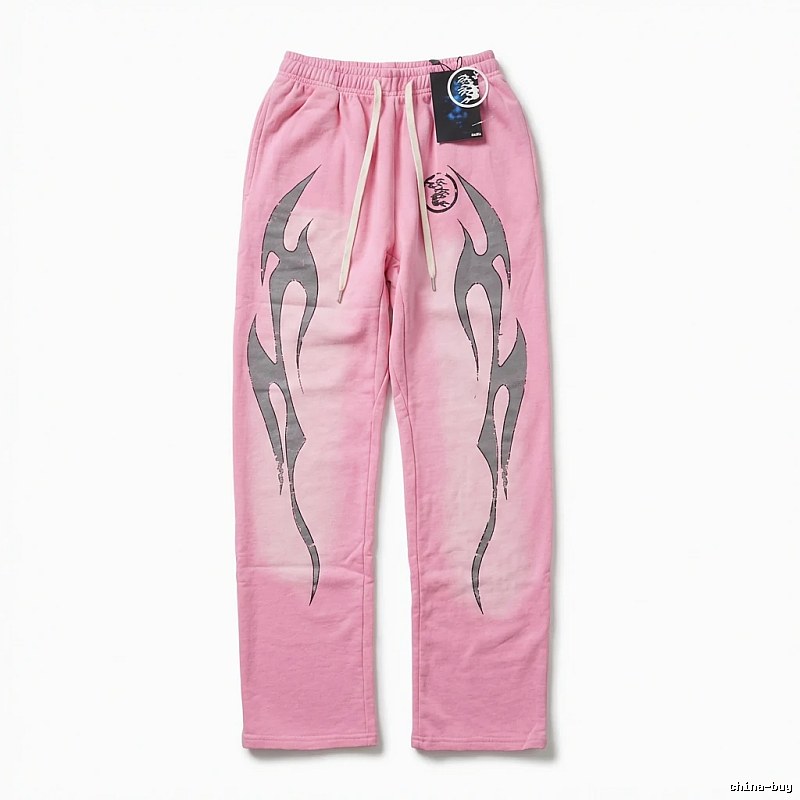 Hellstar Flame Wind Pink Sweatpants