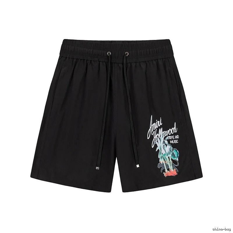 Hollywood-style black shorts from AMIRI