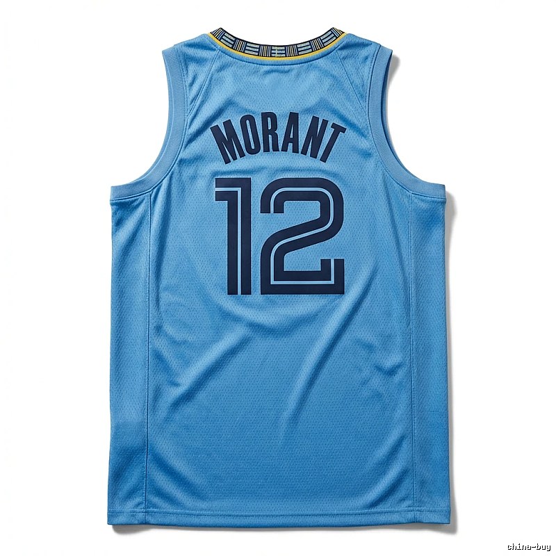 Ja Morant series basketball-style blue jersey