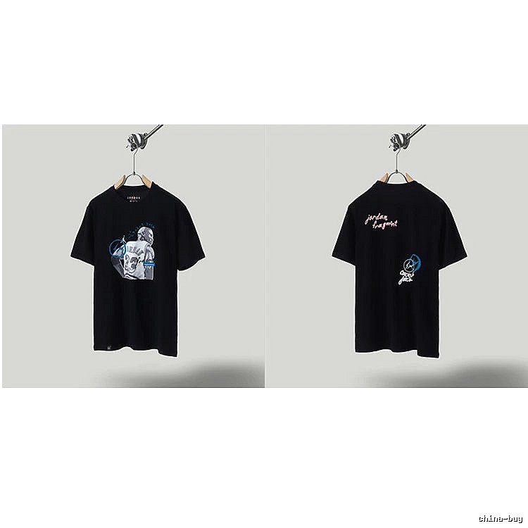 Jordan x TS Co-branded Street Style Black T-shirt