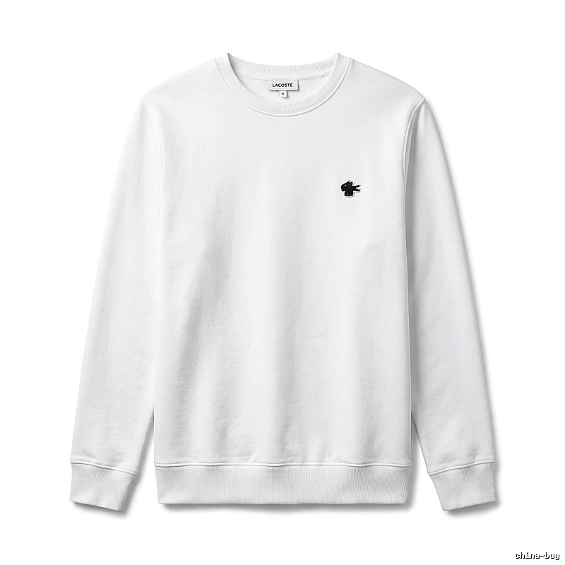 Lacoste simple style white sweatshirt