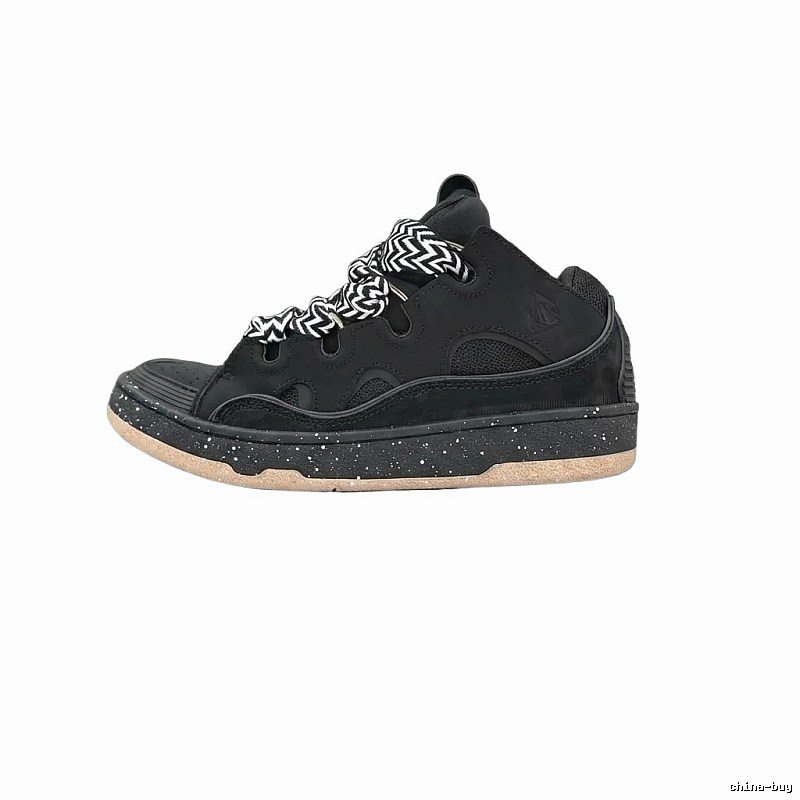 LANVIN retro-style black sneakers