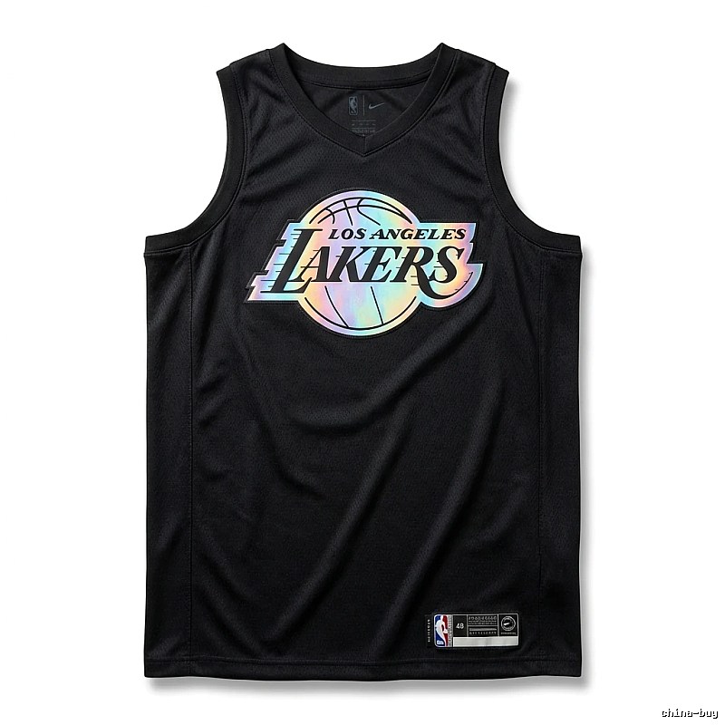 LBJ Lakers black trendy brand vest