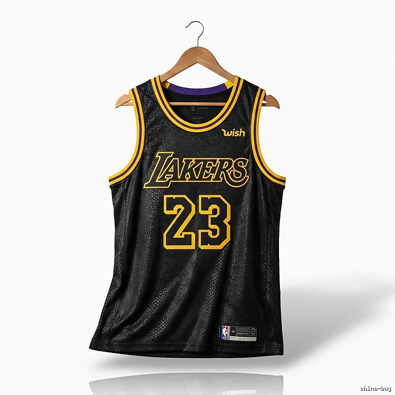 LBJ Lakers retro black jersey