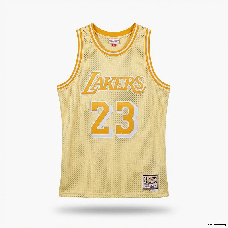 LBJ Lakers retro yellow jersey