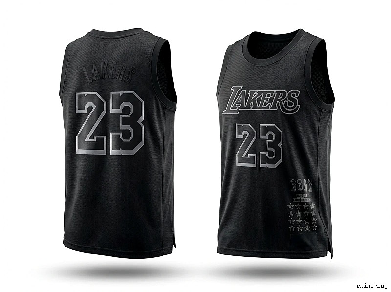 LBJ Lakers style black vest