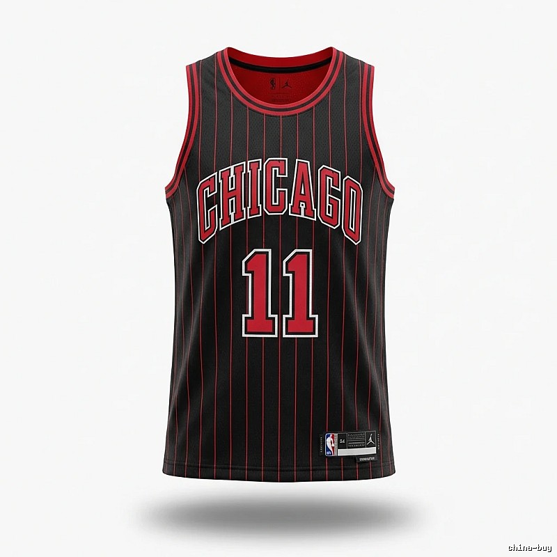 Michael Jordan retro black and red jersey
