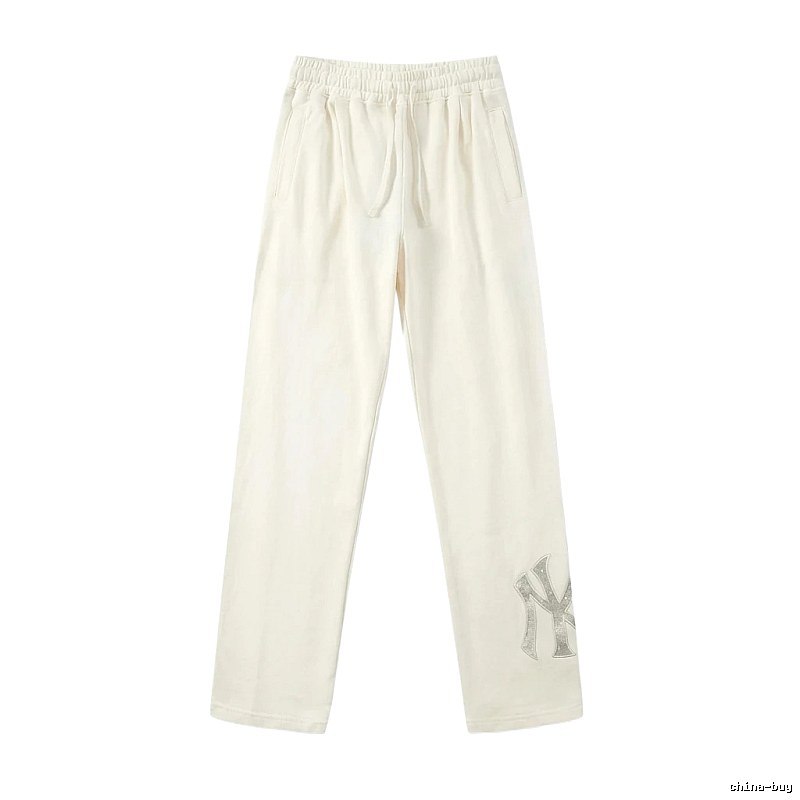 MLB casual style white long trousers