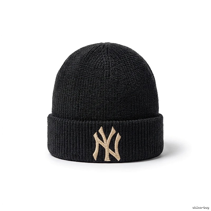MLB classic style black knitted hat