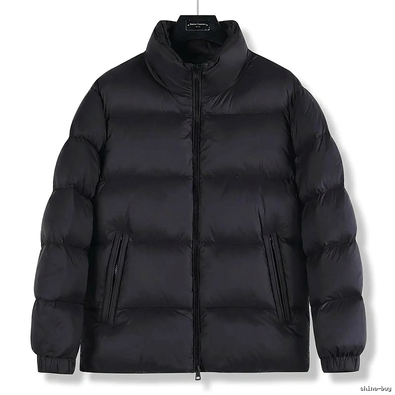 Moncler black casual down jacket