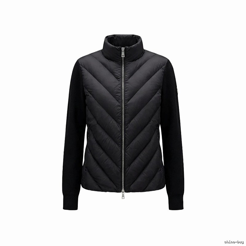 Moncler black casual style down jacket