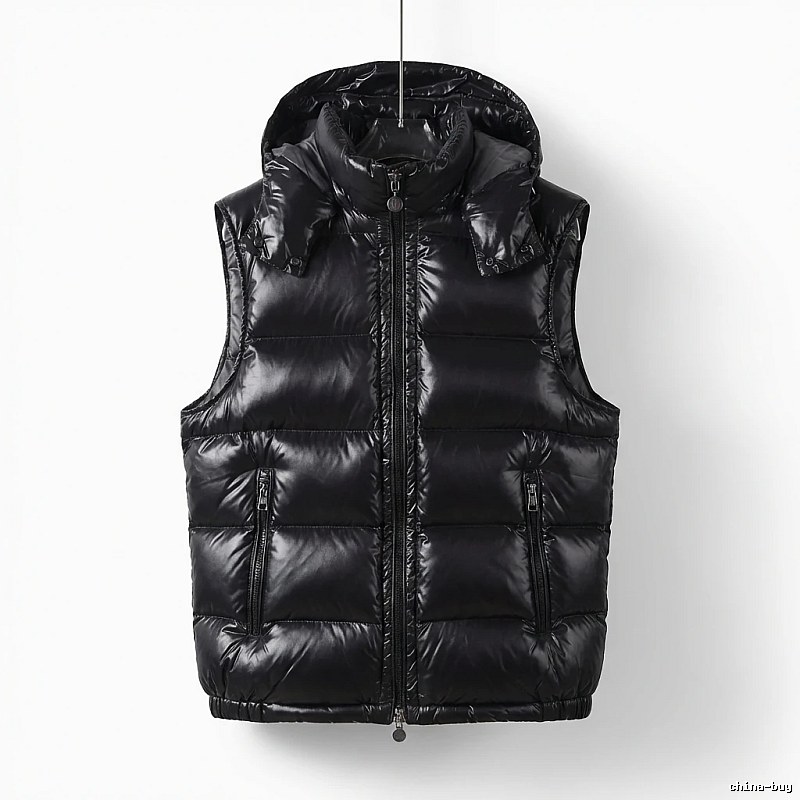 Moncler black stylish down vest