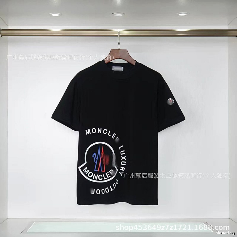 Moncler Outdoor Casual Style Black Short-sleeve T-shirt