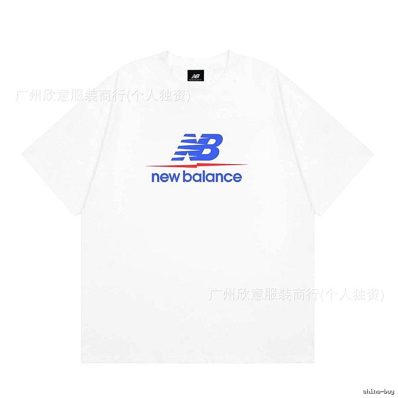 New Balance Printed Casual Style White T-shirt