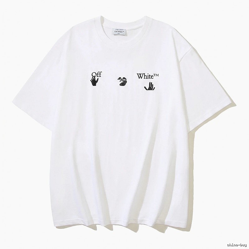 Off-White minimalist style white T-shirt