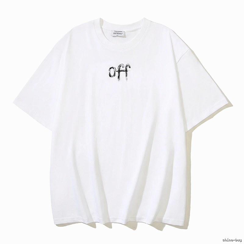 Off-White minimalist style white T-shirt