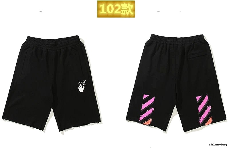 Off-White trendy and cool style black shorts
