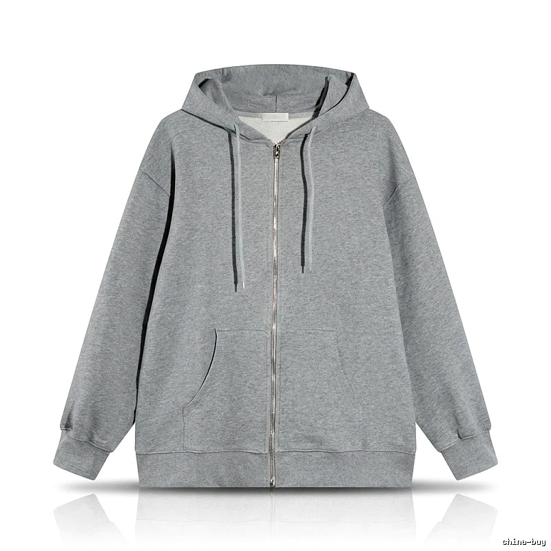 Other simple style hooded gray sweatshirt