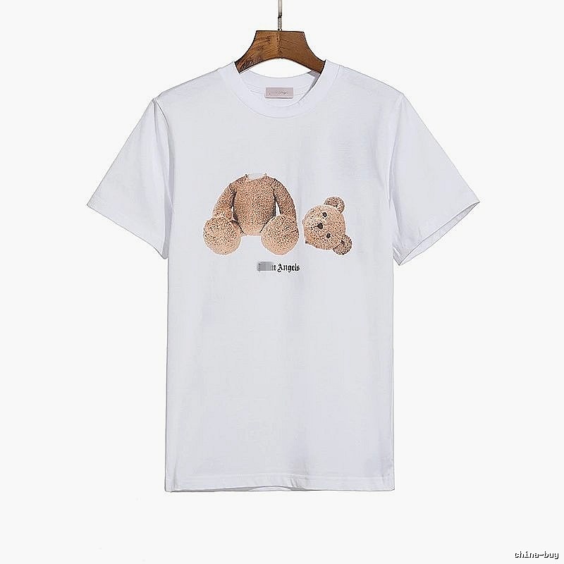 Palm Angels Gift Ready Bear graphic T-shirt White Colorful Bear with Fresh Pattern