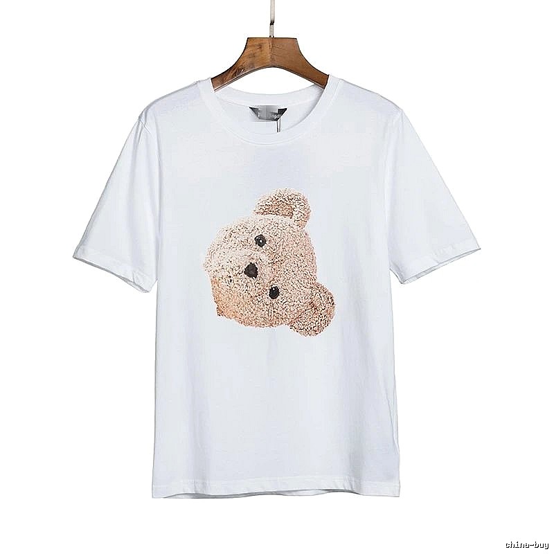 Palm Angels Resort Bear graphic T-shirt White Colorful Bear with Premium Look